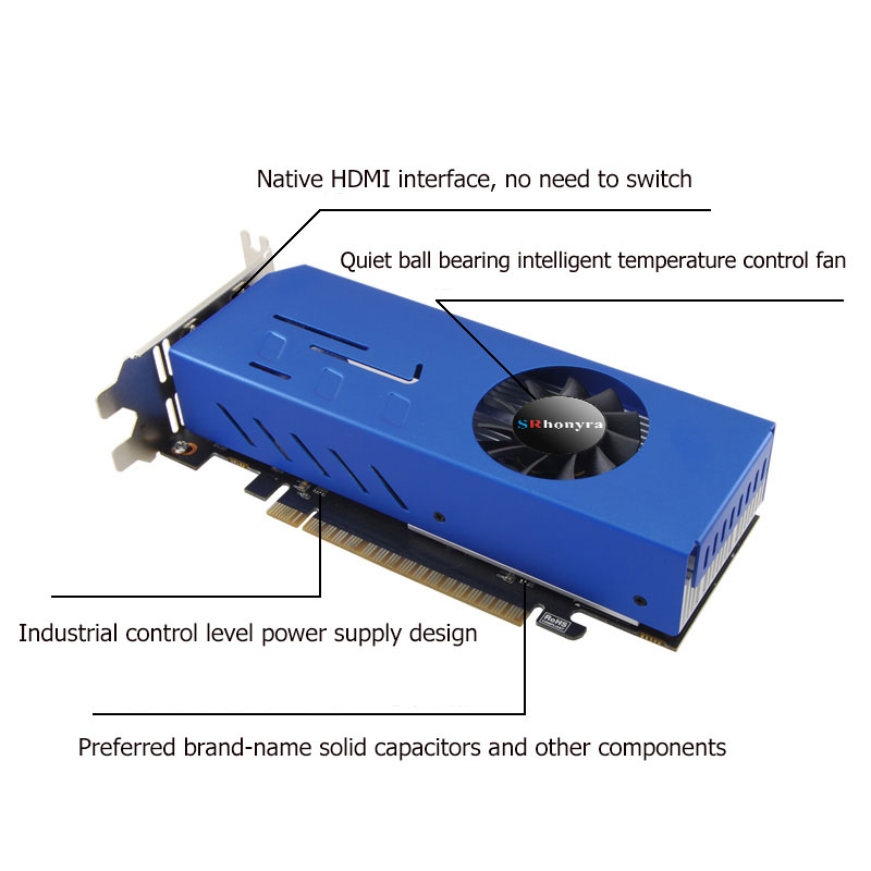SRhonyra GeForce GTX1660S 1050 - 4 Hdmi Multi Monitor Video Card 4K recension och pris